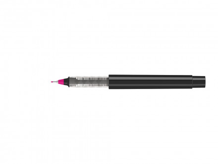 Капиллярная ручка в корпусе из переработанного материала rPET RECYCLED PET PEN PRO FL, черный с розовым