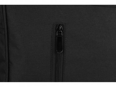 Сумка для ноутбука Wing с вертикальным наружным карманом, черный