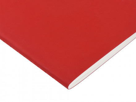 Тетрадь с каменной бумагой А5 Carrara 40 л., линейка, бордовый