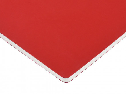 Тетрадь с каменной бумагой А5 Carrara 40 л., линейка, бордовый