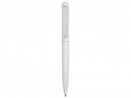 Ручка металлическая шариковая Skate, белый/серебристый