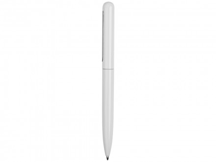 Ручка металлическая шариковая Skate, белый/серебристый