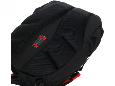 Рюкзак TORBER ROCKIT с отделением для ноутбука 15, черный/красный, полиэстер, 33х19х45 см, 28 л