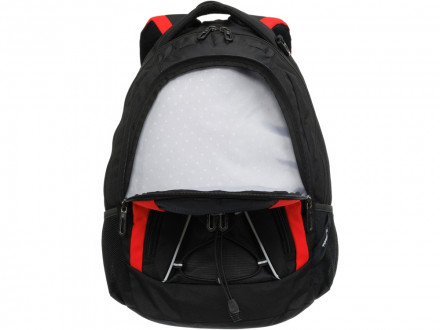 Рюкзак TORBER ROCKIT с отделением для ноутбука 15, черный/красный, полиэстер, 33х19х45 см, 28 л