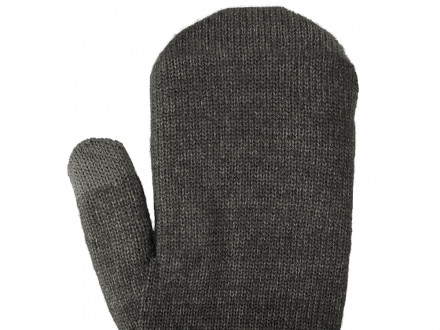 Варежки Dunant, темно-серый меланж