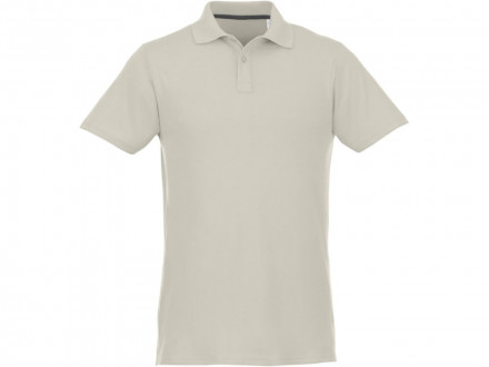 Мужское поло Helios с коротким рукавом, светло-серый