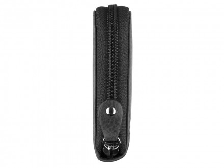 Кошелек Mano Don Montez, натуральная кожа в черном цвете, 19 х 10,3 см