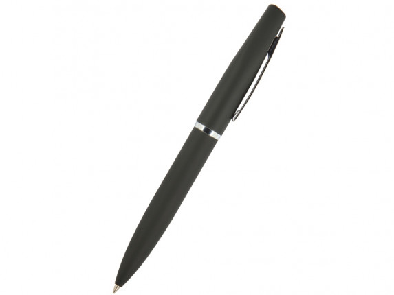 Ручка металлическая шариковая Portofino, софт-тач, 1.0 мм, черный