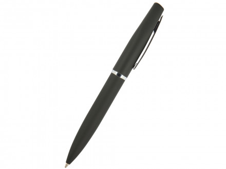 Ручка металлическая шариковая Portofino, софт-тач, 1.0 мм, черный
