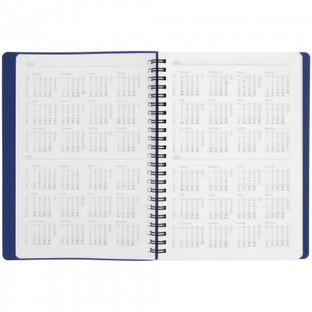 Ежедневник Twill, недатированный, синий