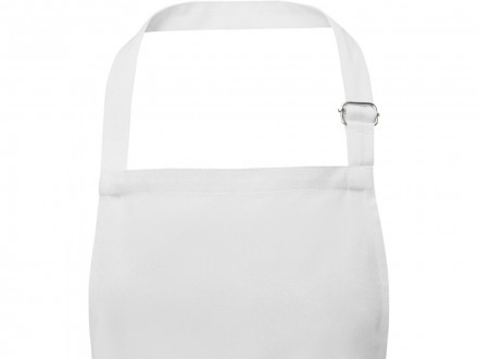 Фартук Andrea плотностью 240 г/м² с регулируемой завязкой на шее - Белый