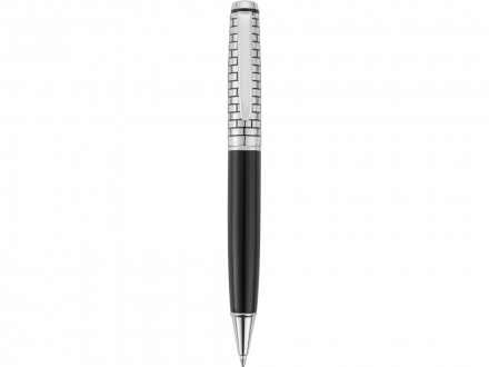 Ручка шариковая Бельведер, черный/серебристый