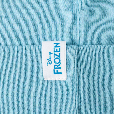 Шапка детская с вышивкой Frozen, голубая
