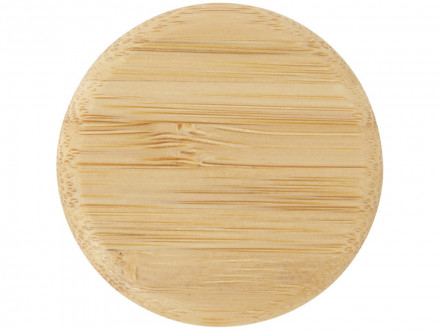 Стеклянная бутылка для воды Porto объемом 500 мл с силиконовой ручкой и бамбуковой крышкой - Прозрачный