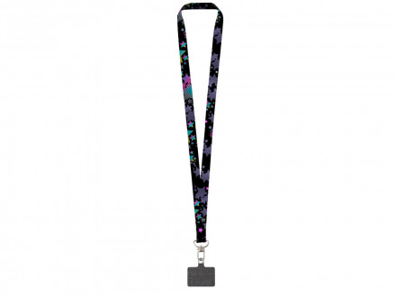 Ланъярд 2,5 см под сублимацию с трендовым карабином и большим держателем для телефона из ПЭ