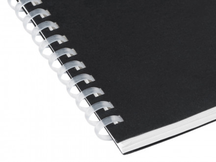 Блокнот на мягкой спирали А6 Sahara, 60 листов 70 гр/м2, черный