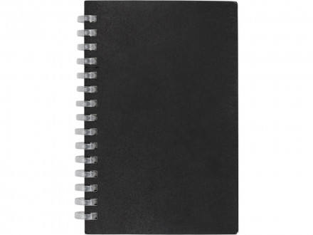 Блокнот на мягкой спирали А6 Sahara, 60 листов 70 гр/м2, черный