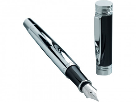 Перьевая авторучка Zoom Classic Black. Cerruti 1881