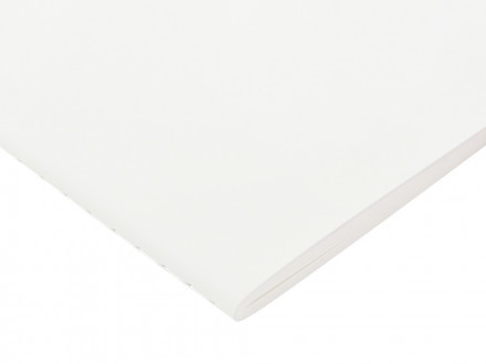 Тетрадь с каменной бумагой А5 Carrara 40 л., линейка, белый