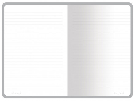 Тетрадь с каменной бумагой А5 Carrara 40 л., линейка, белый