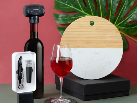 Набор аксессуаров для вина Malbec в пластиковой подарочной коробке, 2шт