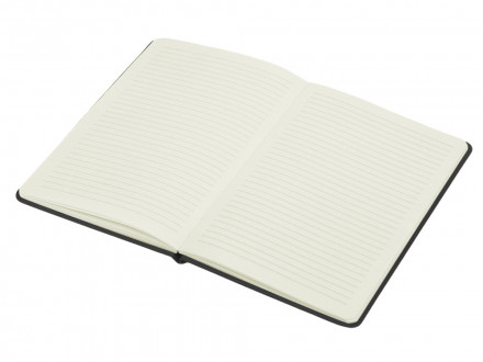 Блокнот Wispy, твердая обложка A5, 64 листа в линейку, черный