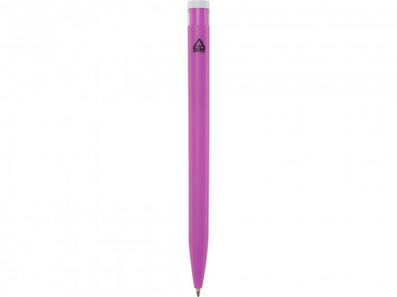 Шариковая ручка Unix из переработанной пластмассы, синие чернила - Фуксия