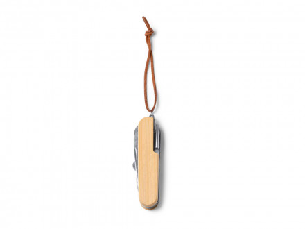 Мультифункциональный нож BINTAL из нержавеющей стали и бамбуковым корпусом