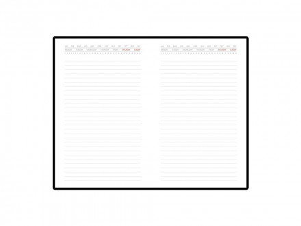 Ежедневник недатированный с индексами А5 Bergamo, оранжевый