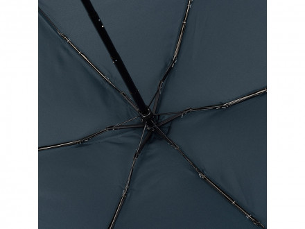 Зонт складной женский TORBER, механика, 5 сложений, синий, каркас алюминий, эпонж, пластиковая ручка, диаметр 91 см