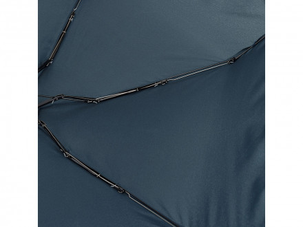 Зонт складной женский TORBER, механика, 5 сложений, синий, каркас алюминий, эпонж, пластиковая ручка, диаметр 91 см