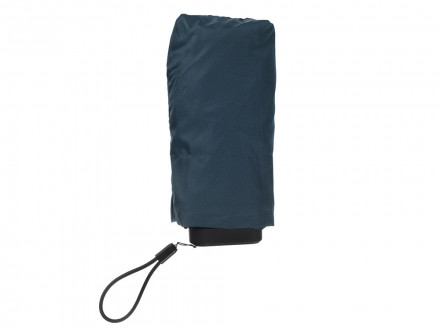 Зонт складной женский TORBER, механика, 5 сложений, синий, каркас алюминий, эпонж, пластиковая ручка, диаметр 91 см