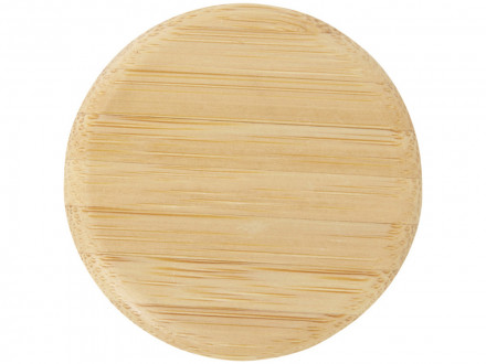 Стеклянная бутылка для воды Porto объемом 500 мл с силиконовой ручкой и бамбуковой крышкой - Brick