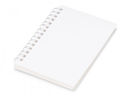 Блокнот на мягкой спирали А6 Sahara, 60 листов 70 гр/м2, белый