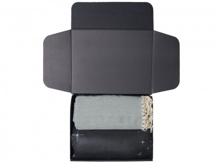 Подарочный набор с пледом, свечой и диффузором