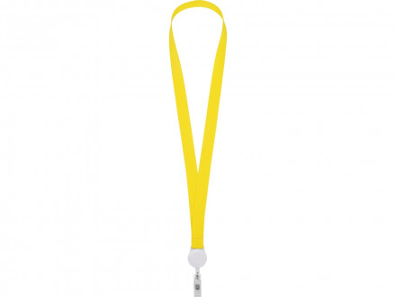 Ланьярд с ретрактором, желтый