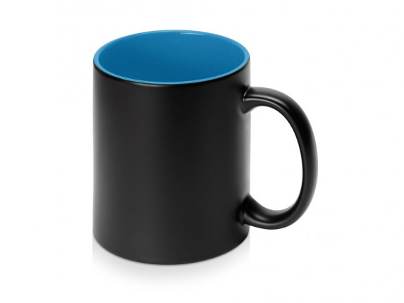 Кружка-хамелеон Surprise матовая, черный/голубой