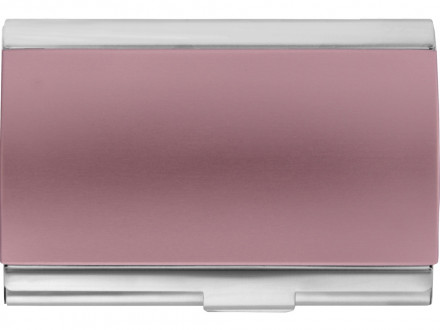 Визитница Смит, розовый/серебристый