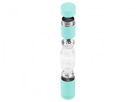 Бутылка для воды FLAVOUR U SEE, 460 мл, бирюзовый