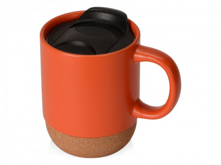 Подарочный набор c пледом, кружкой и вареньем, оранжевый