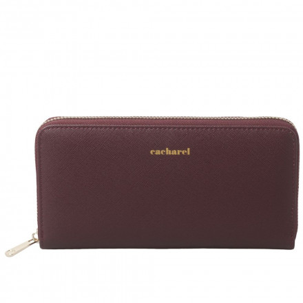 Набор Cacharel: кошелек и шарф, бордовый