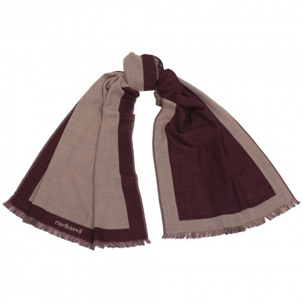 Набор Cacharel: кошелек и шарф, бордовый