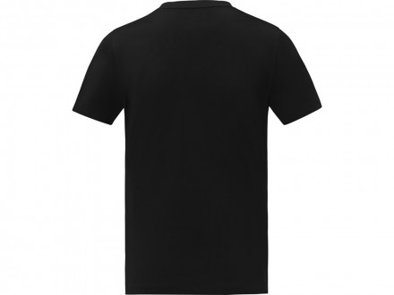 Somoto Мужская футболка с коротким рукавом и V-образным вырезом , черный