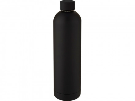 Spring Медная спортивная бутылка объемом 1 л с вакуумной изоляцией , черный