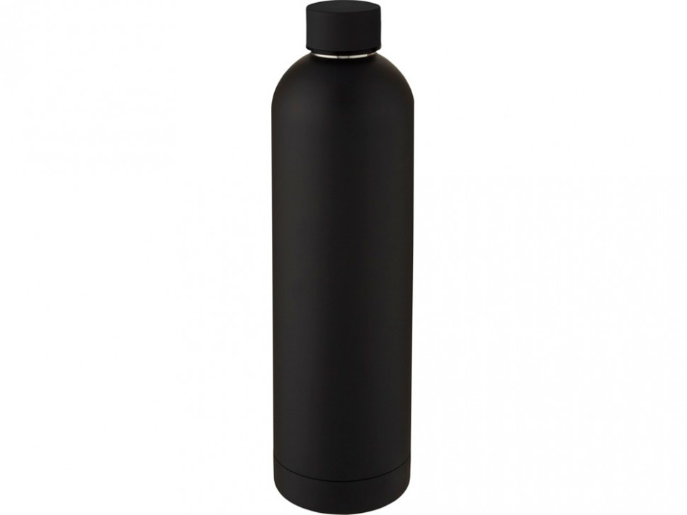 Spring Медная спортивная бутылка объемом 1 л с вакуумной изоляцией , черный