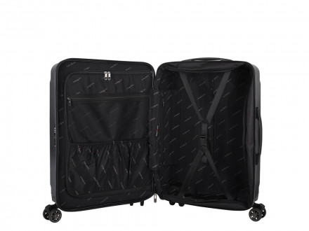 Чемодан Eberhart Craft средний M поликарбонат черный 08C-009-424