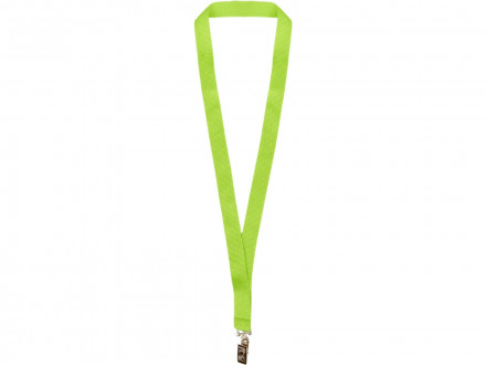 Ланъярд из RPET с клипом, зеленое яблоко
