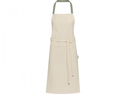Nia фартук из переработанного хлопка плотностью 200 г/м² - Зеленый яркий