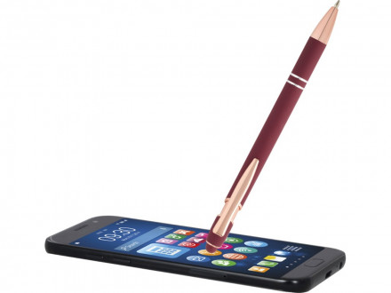 Nanna шариковая ручка с отделкой из розового золота - Бургунди (синие чернила)