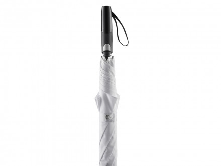 Зонт-трость 7399 Alugolf полуавтомат, белый/титан